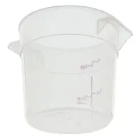Cambro RFS1PP-190 - 1 qt Polypropylene Round Food Storage Container (12 per Case) 