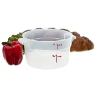 Cambro RFS2PP-190 - 2 qt Polypropylene Round Food Storage Container (12 per Case) 