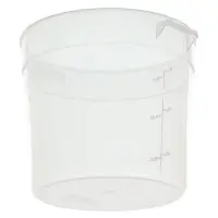 Cambro RFS6PP-190 - 6 qt Polypropylene Round Food Storage Container (12 per Case) 