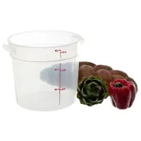 Cambro RFS6PP-190 - 6 qt Polypropylene Round Food Storage Container (12 per Case) 