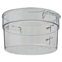Cambro RFSCW2-135 - 2 qt Polycarbonate Food Storage Container - Camwear Round (12 per Case) 