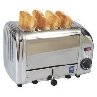 Cadco - CTS4 - Stainless Steel Mica Toaster - 4 Slots