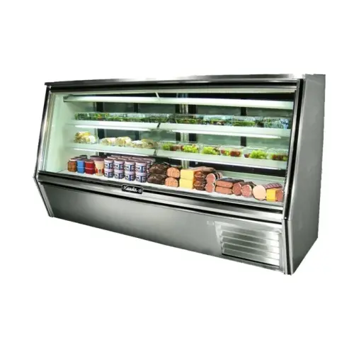 Leader HDL96F - 96" Refrigerated Double Duty Fish Display Case