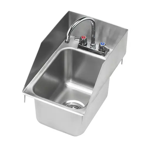 Krowne HS-1220 - 12" x 18" Drop-In Hand Sink with Side Splashes