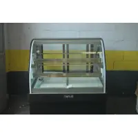 Leader MCB48 - 48" Curved Glass Refrigerated Bakery Display Case - Marble