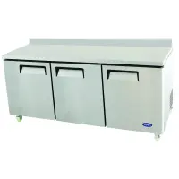 Atosa MGF8411 - 72" Worktop Refrigerator - 3 Doors 