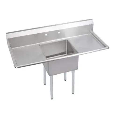 Universal LJ1824-1RL - 54" One Compartment Sink W/ Two Drainboards