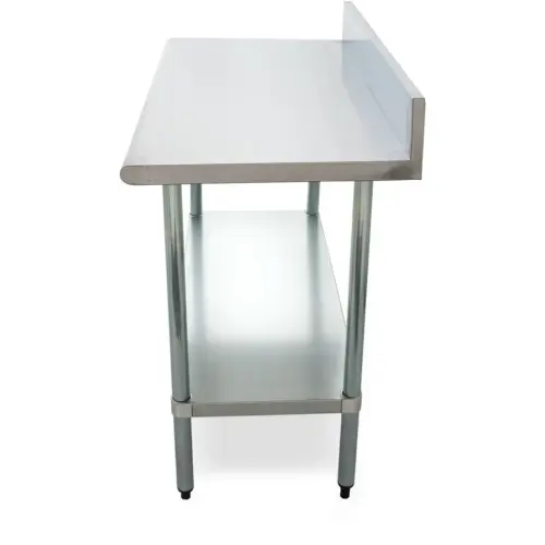 Universal B5SS2448 48 X 24 Stainless Steel Work Table w Back Splash &  Under Shelf