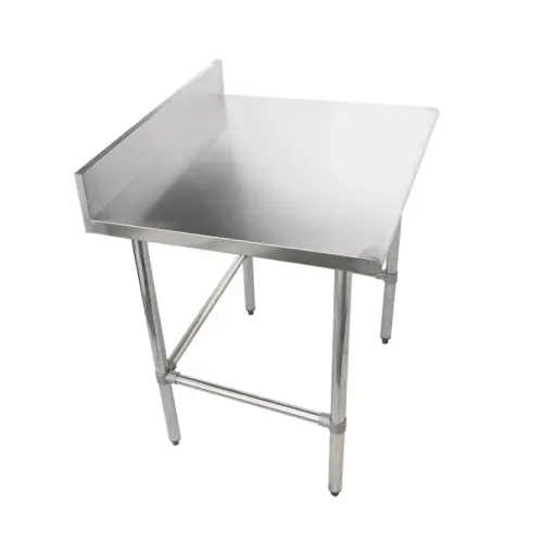Universal B5SS3036-CB 36 X 30 Stainless Steel Work Table w Back Splash &  Cross Bar