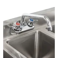 Universal 8” Wall Mount Bar Sink Faucet, 4” Centers