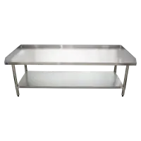 Universal ES-S3072 30” x 72” Stainless Steel Equipment Stand 16-Gauge with Galvanized Undershelf
