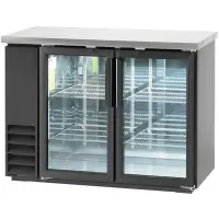 Universal UBB-24-48G 48" Glass Door Back Bar Refrigerator with LED Lights