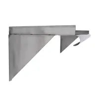 Universal WSP1824 - Stainless Steel Tab Lock Wall Shelf - 18" X 24"