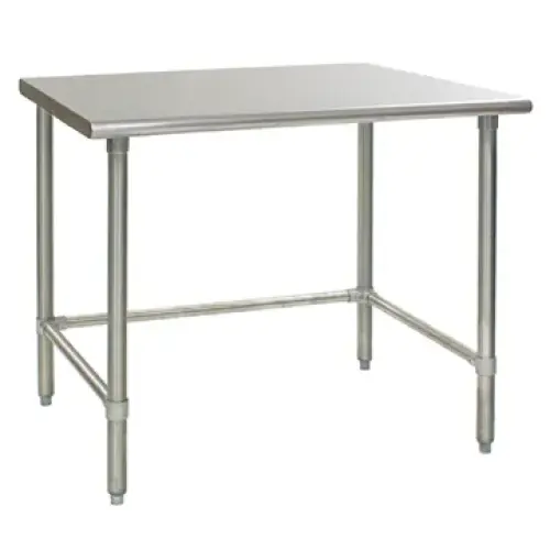 Universal SG14108-RCB - 108" X 14" Stainless Steel Work Table W/ Galvanized Cross Bar