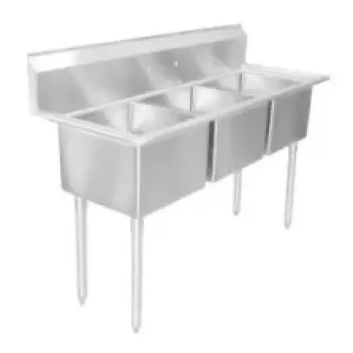 Universal LJ1216-3 - 41" Three Compartment Sink - NSF Certified