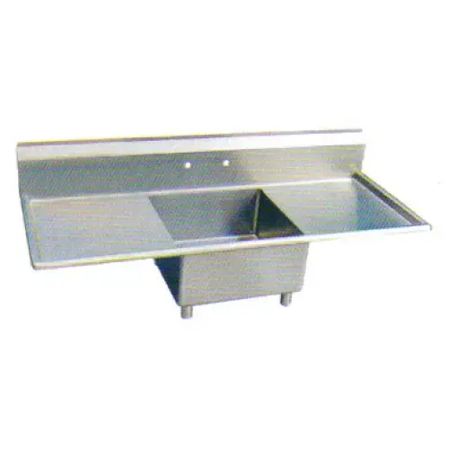 Universal LJ1821-1RL - 54" One Compartment Sink W/ Two Drainboards