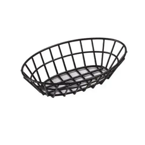 Clipper Mill - 4-34412 - 9 3/4" Oval Black PE-coated Basket