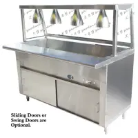 Universal GCTL-96 - 7 Well Cafeteria Steam Table - Gas