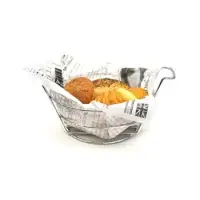 Clipper Mill - 4-22784 - 7 x 3" Round Chrome Bread Basket