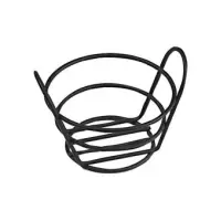 GET Enterprises - 4-33780 - 5 3/8" x 3" Black Powder-coated Bucket Basket