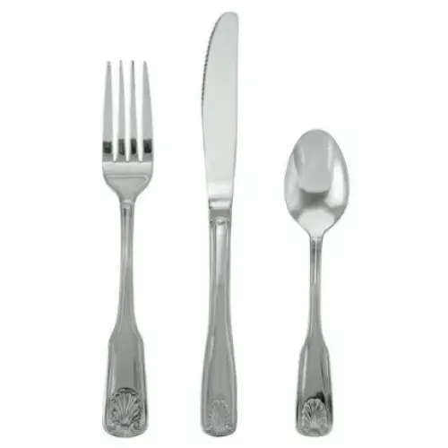 Update International SH/CP-508 - 8.63" x 0.13" x 0.88" - Shelley Series Chrome Plated Steel Dinner Knife   