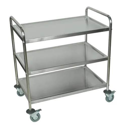 Luxor - ST-3 - Stainless Steel Carts - 3 Shelves