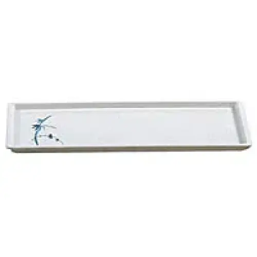 Thunder Group Sandwich Tray - Blue Bamboo Collection 13-1/2" x 4-3/4" (Pack of 12) [0900BB]