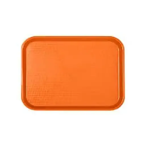 Thunder Group Orange Fast Food Tray 10-1/2" x 13-1/2" [PLFFT1014RR] 