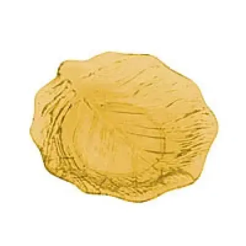 Thunder Group Yellow Acrylic Leaf Plate 6" (12 per Case) [PLLV006Y]