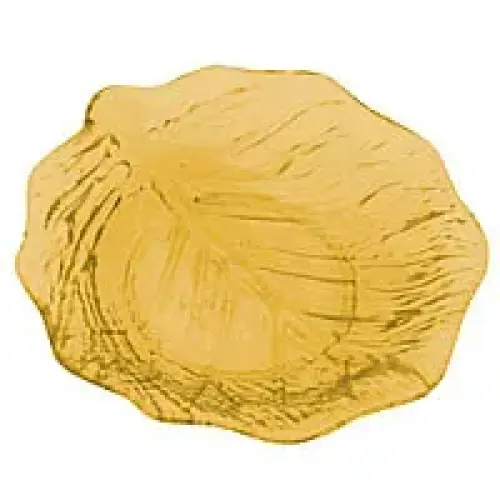 Thunder Group Yellow Acrylic Leaf Plate 9" (12 per Case) [PLLV009Y]
