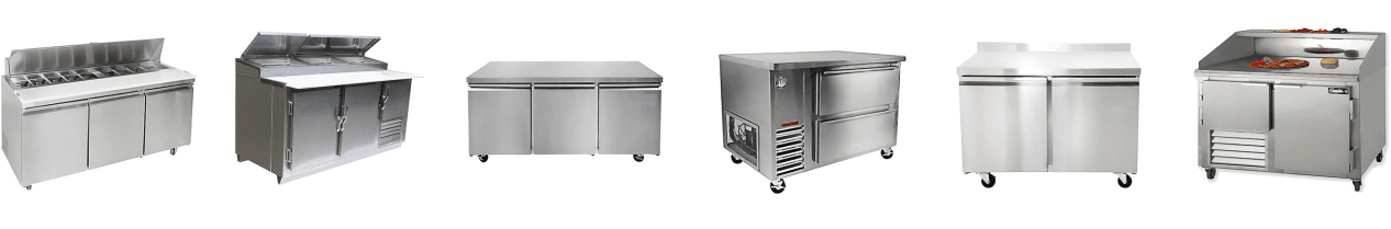 Refrigerated prep tables